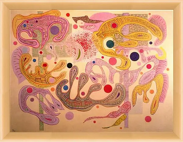 Картина в раме - Capricious Forms (Formes capricieuses). Кандинский Василий Картина в раме - Capricious Forms (Formes capricieuses). Кандинский Василий