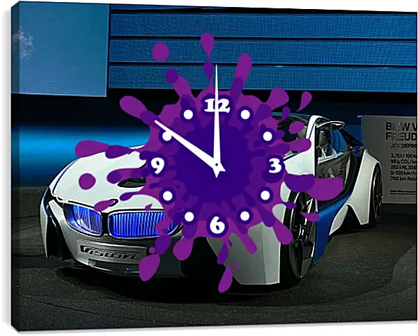 Часы картина - BMW Часы картина - BMW