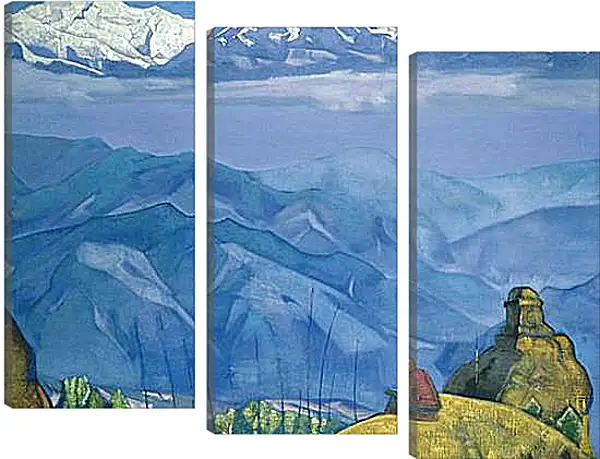 Модульная картина - Книга мудрости. Рерих Николай Модульная картина - Книга мудрости. Рерих Николай