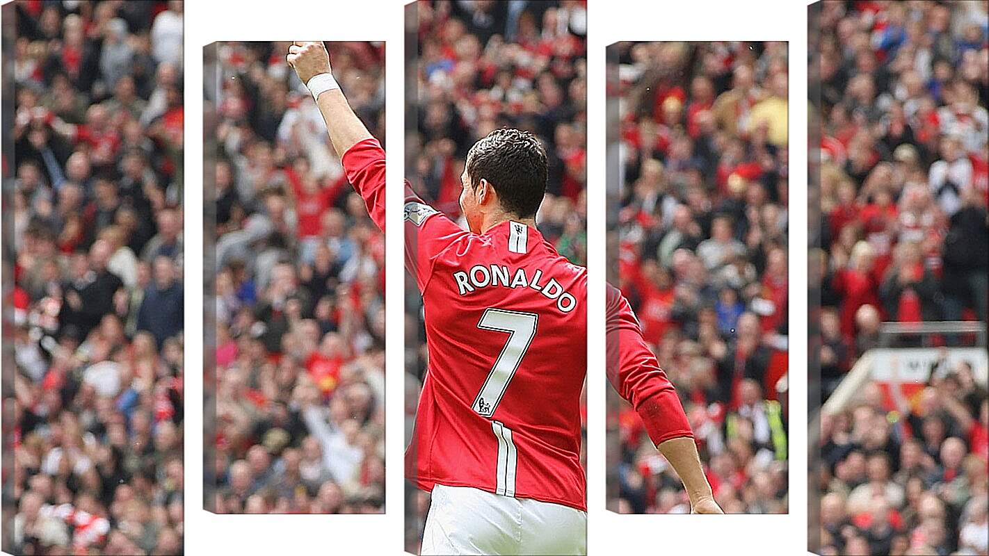 Модульная картина - Криштиану Роналду. Манчестер Юнайтед.