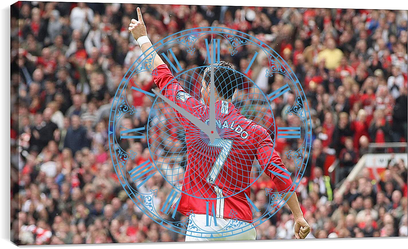 Часы картина - Криштиану Роналду. Манчестер Юнайтед.