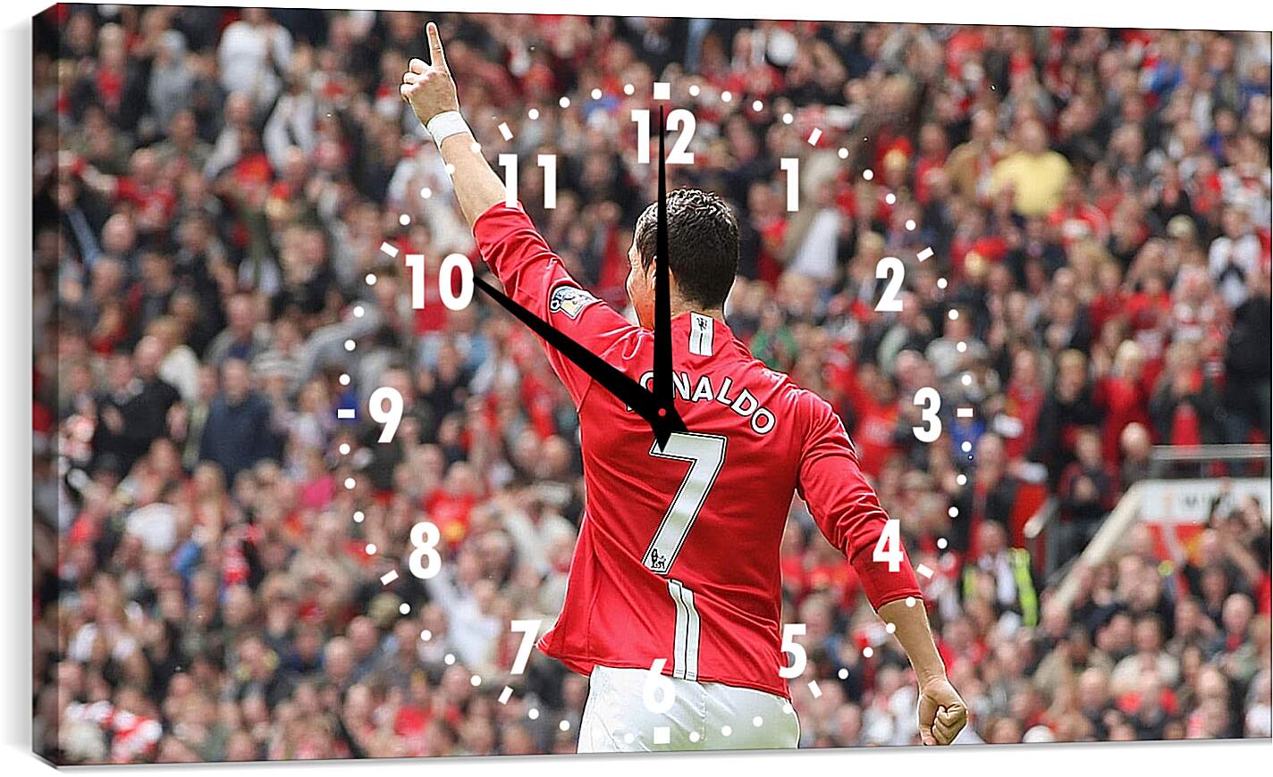 Часы картина - Криштиану Роналду. Манчестер Юнайтед.