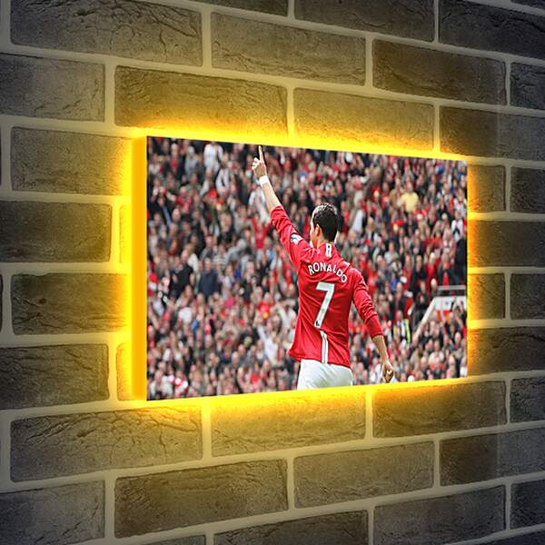 Лайтбокс световая панель - Криштиану Роналду. Манчестер Юнайтед.