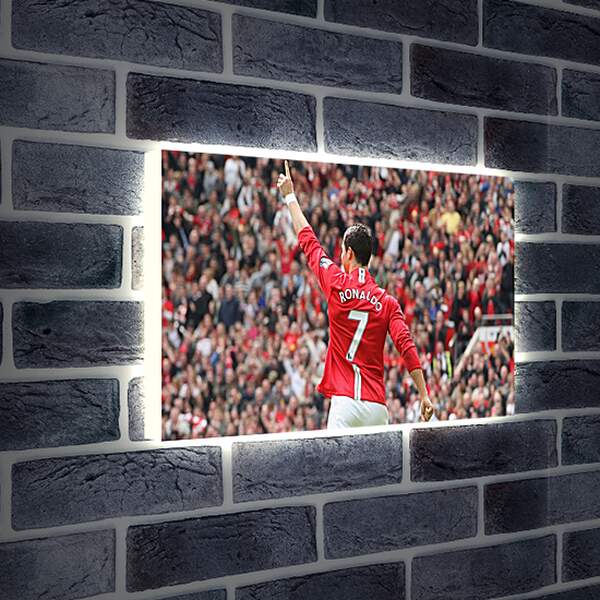 Лайтбокс световая панель - Криштиану Роналду. Манчестер Юнайтед.