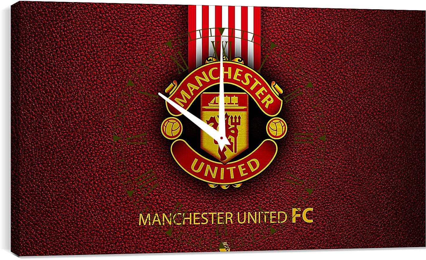 Часы картина - Эмблема ФК Манчестер Юнайтед