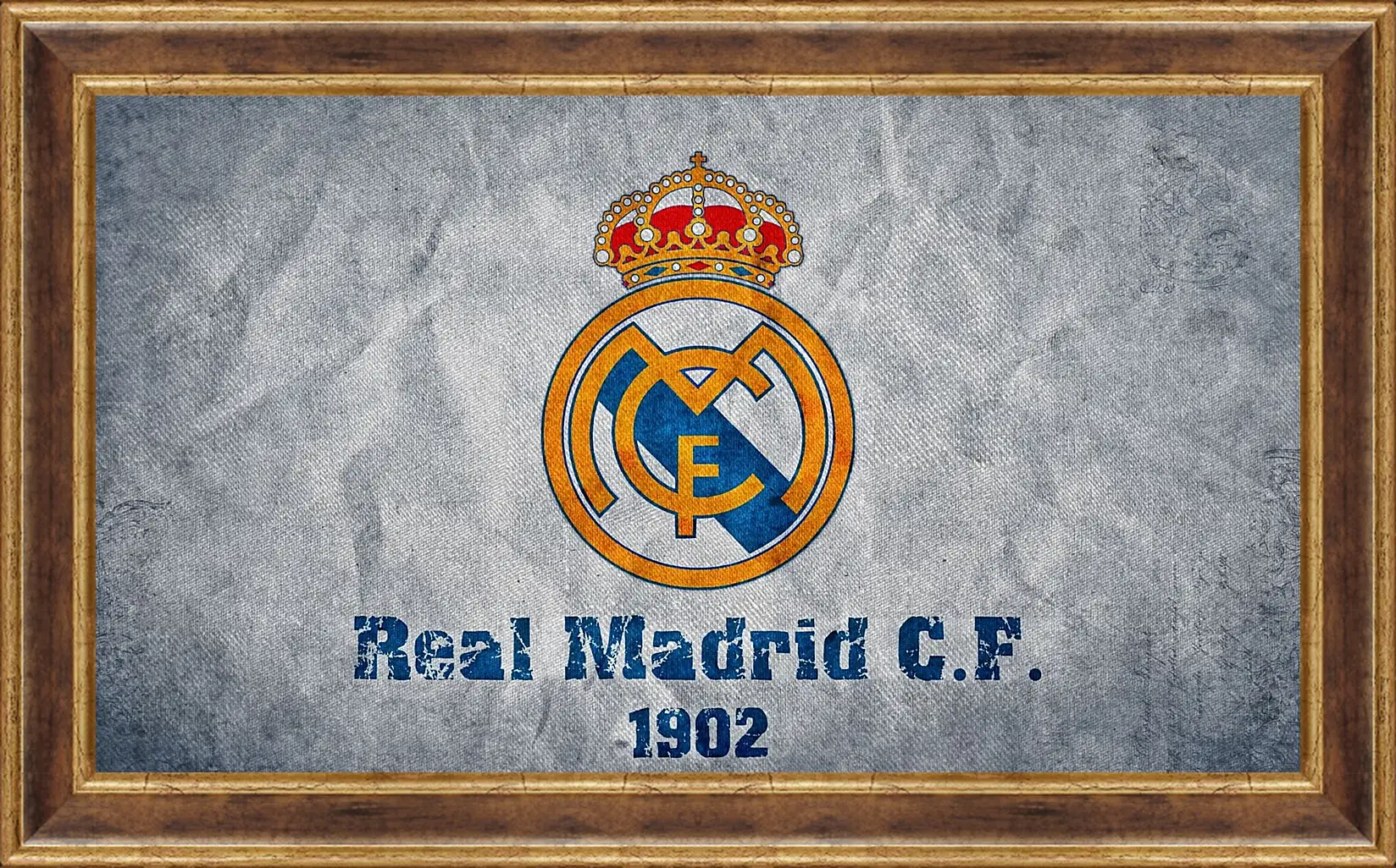 Картина в раме - Эмблема Реал Мадрид. Real Madrid.