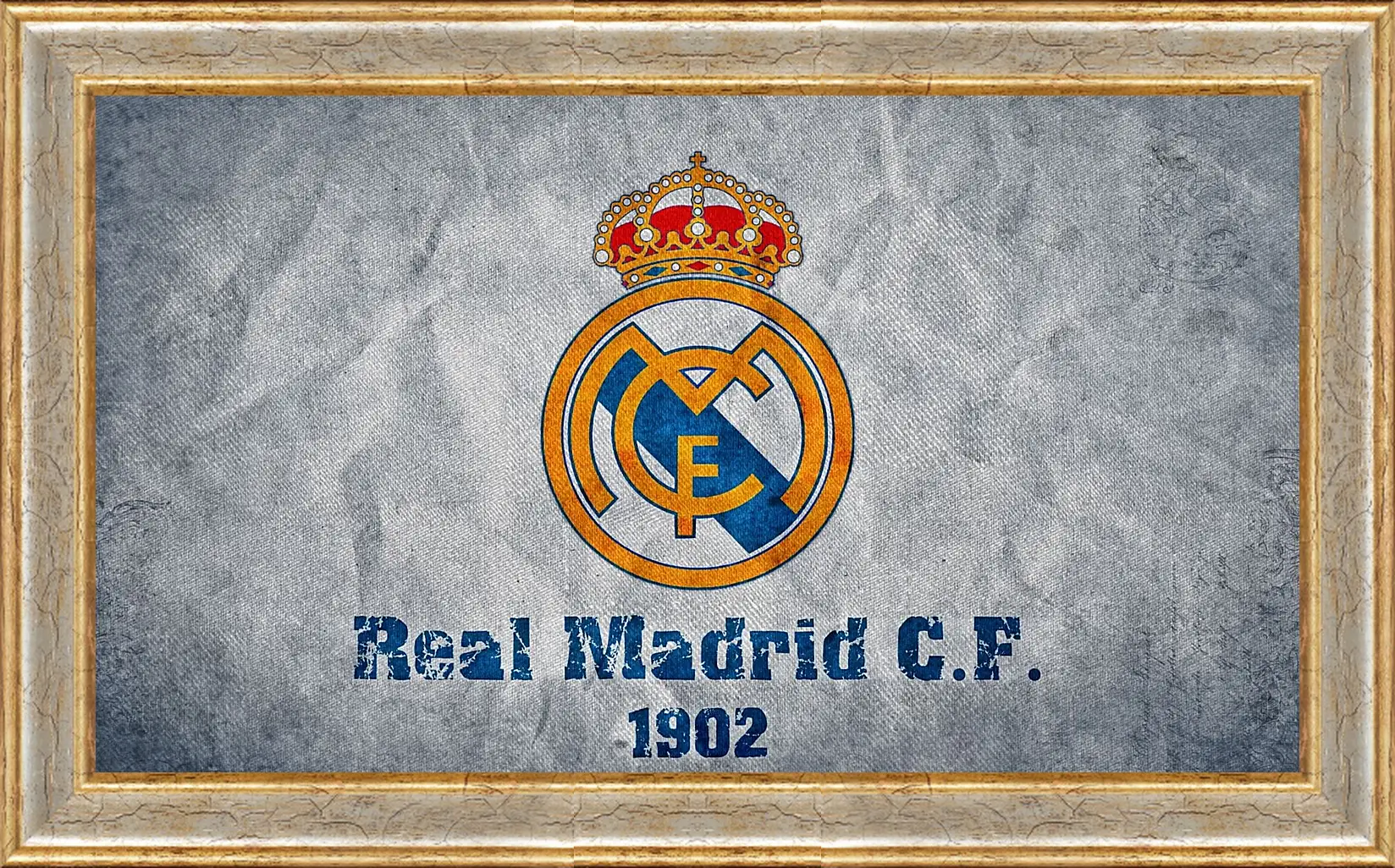 Картина в раме - Эмблема Реал Мадрид. Real Madrid.