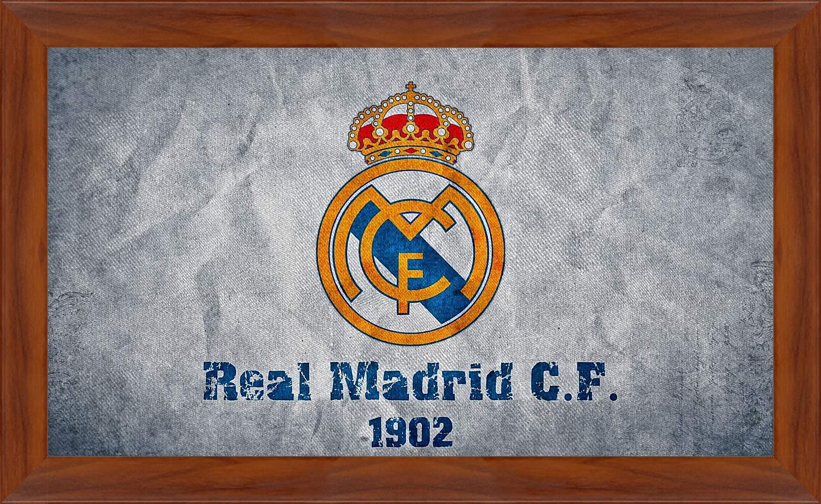 Картина в раме - Эмблема Реал Мадрид. Real Madrid.