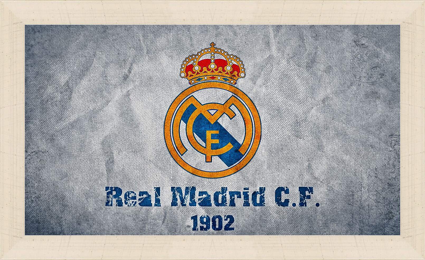 Картина в раме - Эмблема Реал Мадрид. Real Madrid.