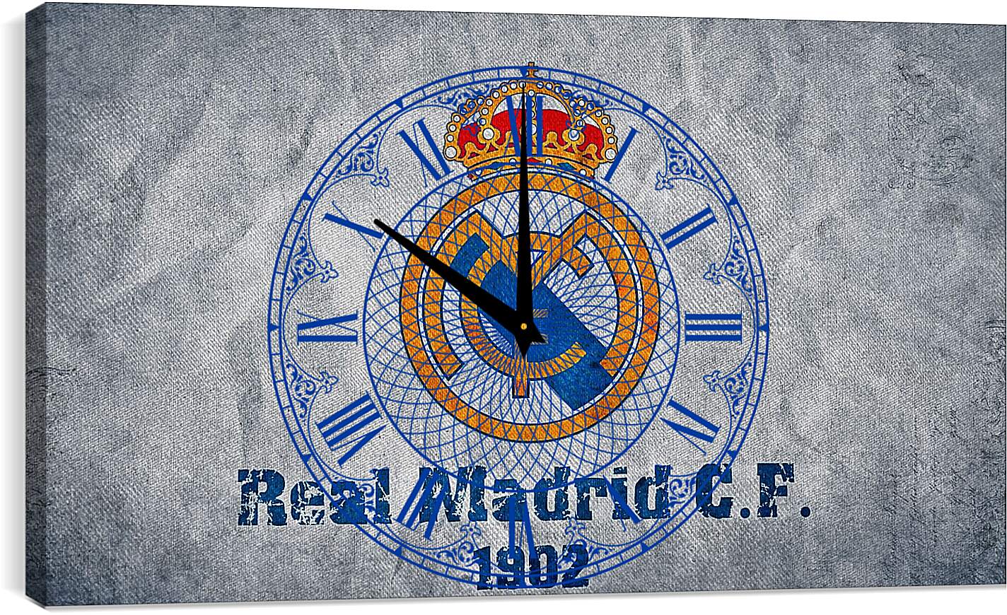 Часы картина - Эмблема Реал Мадрид. Real Madrid.