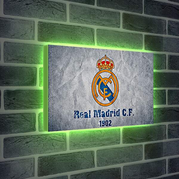 Лайтбокс световая панель - Эмблема Реал Мадрид. Real Madrid.