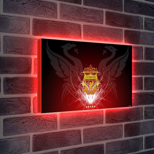Лайтбокс световая панель - Эмблема Ливерпуль. Liverpool.