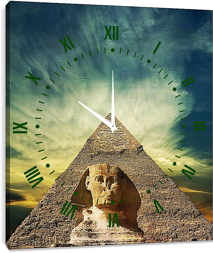 Часы картина - Египет. Сфинкс.