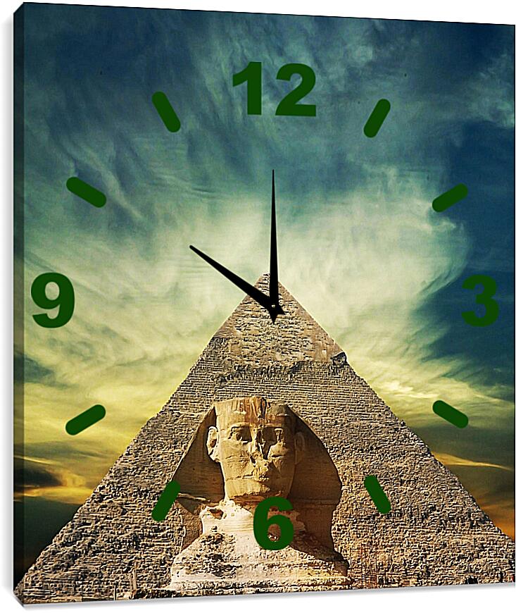Часы картина - Египет. Сфинкс.