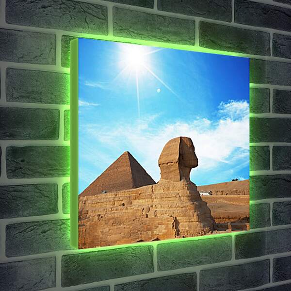 Лайтбокс световая панель - Сфинкс под Египетским солнцем