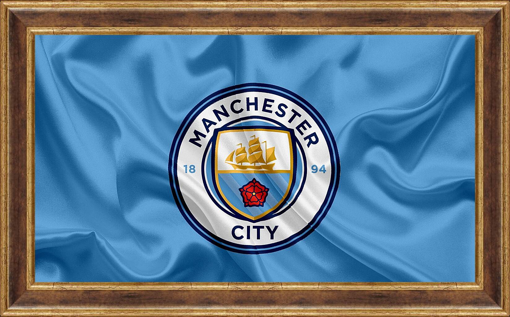 Картина в раме - Эмблема Манчестер Сити