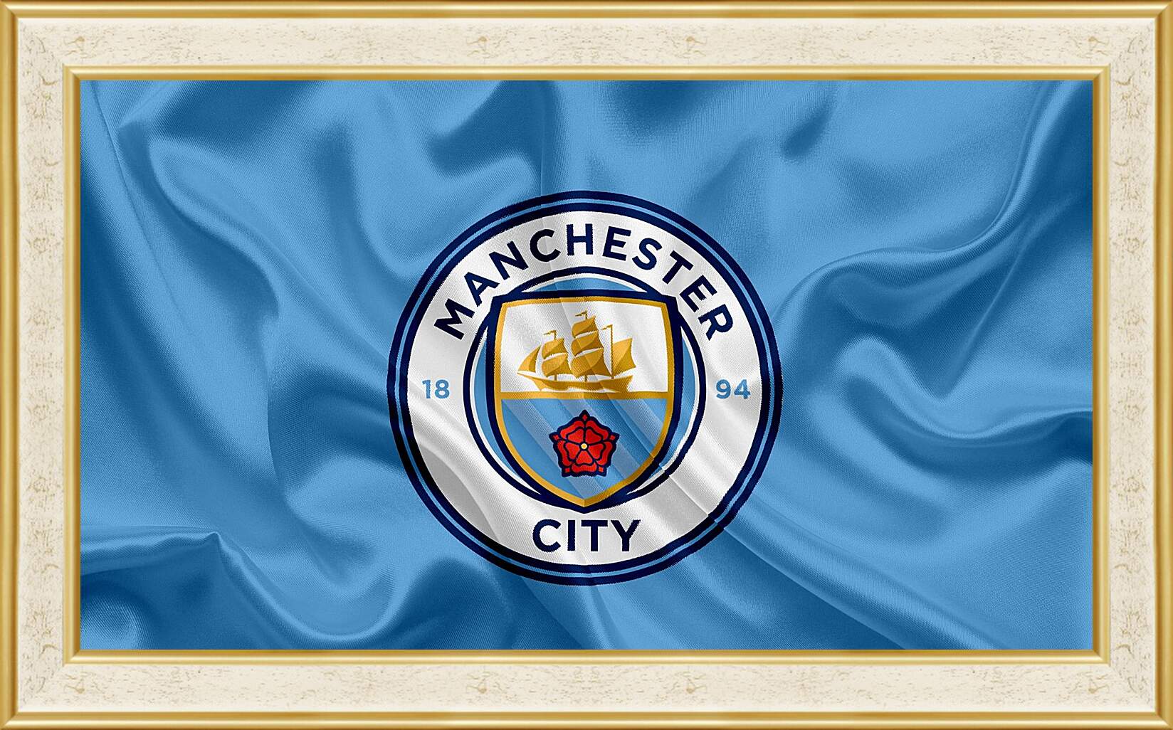 Картина в раме - Эмблема Манчестер Сити