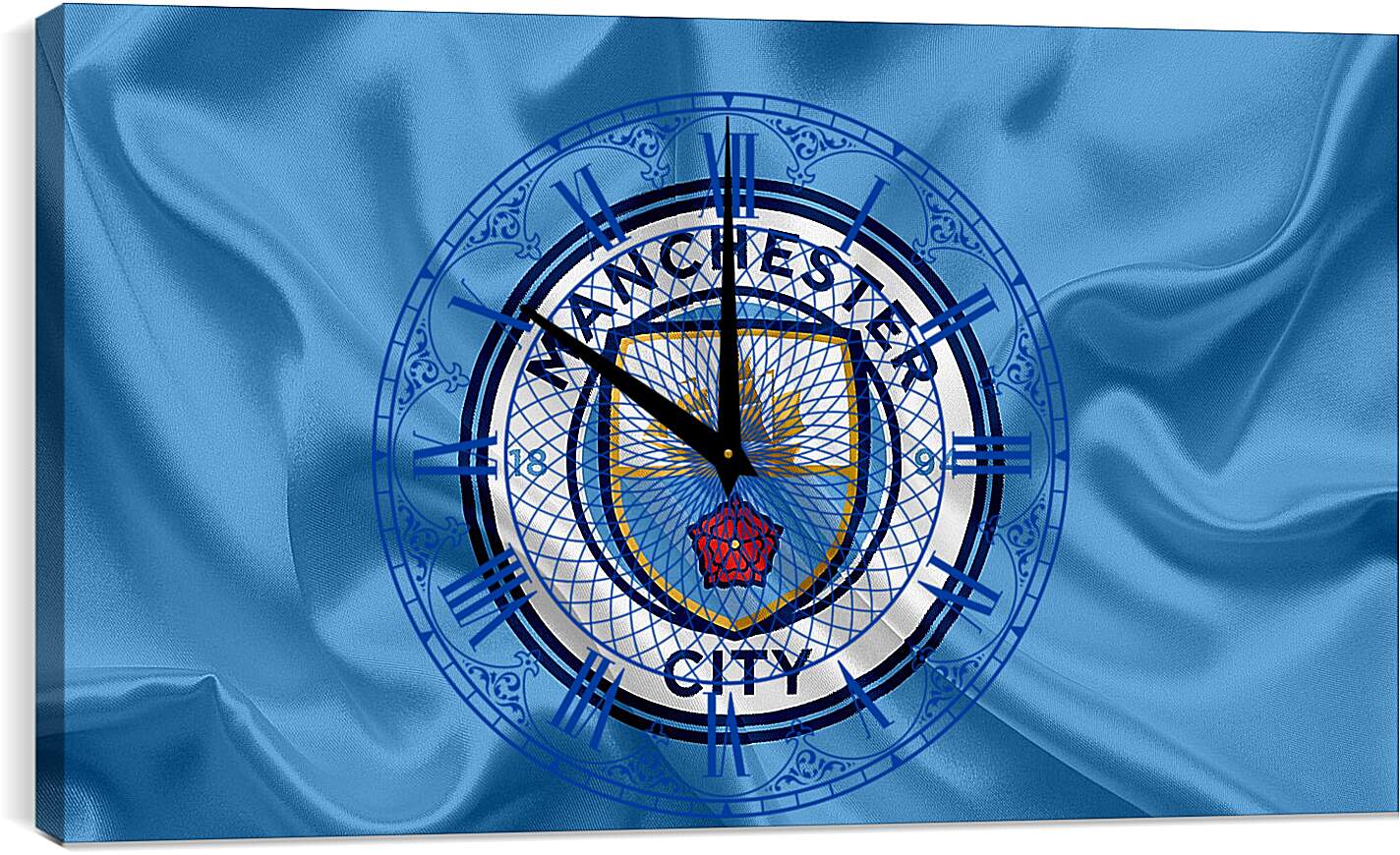 Часы картина - Эмблема Манчестер Сити