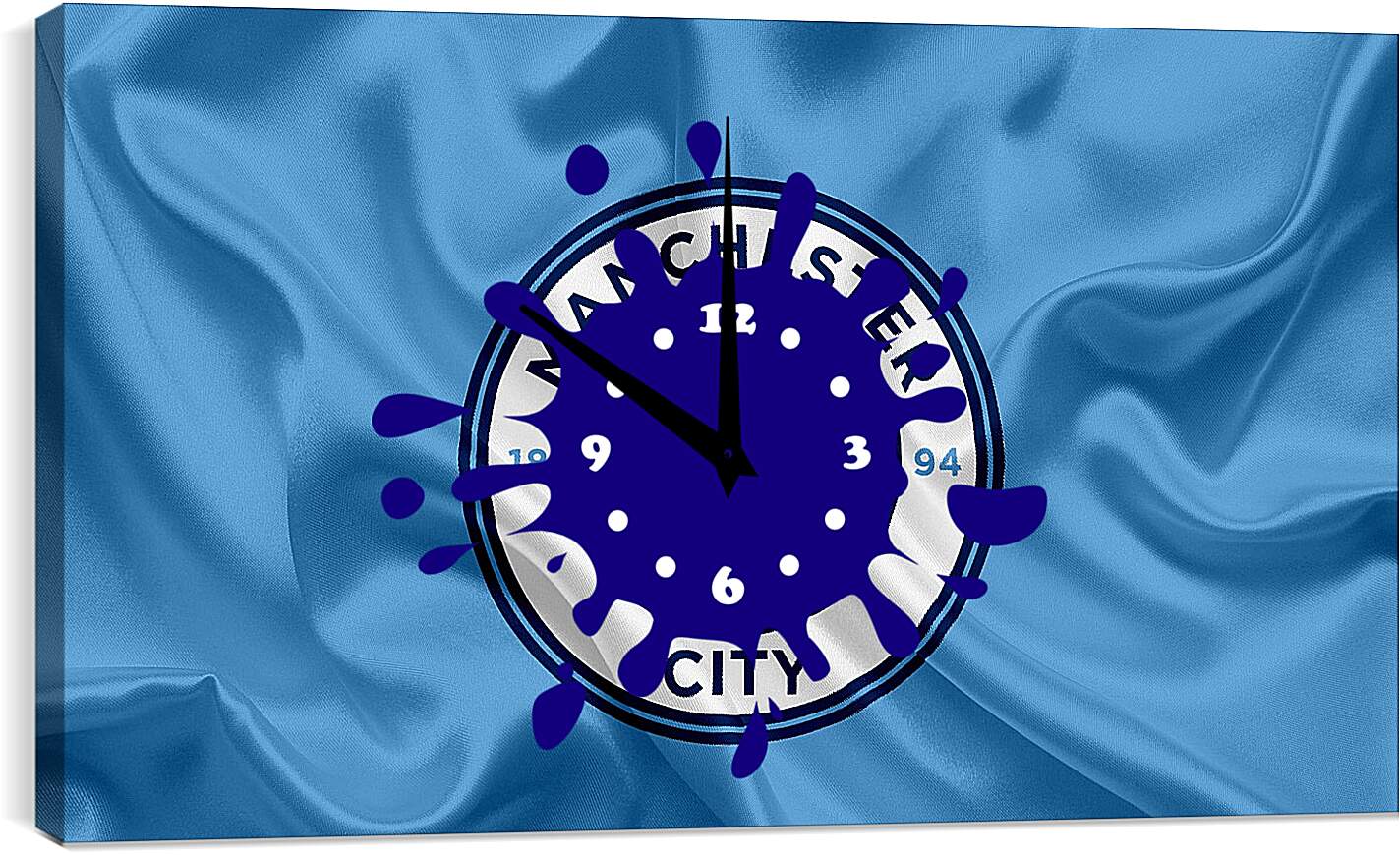 Часы картина - Эмблема Манчестер Сити