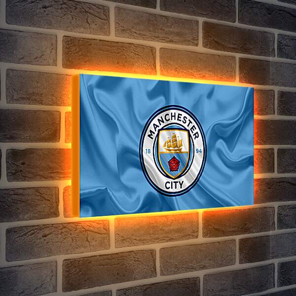Лайтбокс световая панель - Эмблема Манчестер Сити