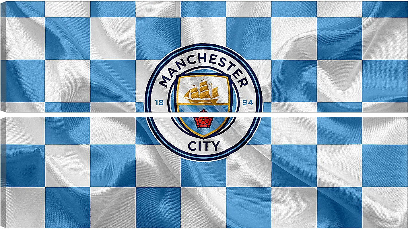 Модульная картина - Эмблема Манчестер Сити. Manchester City.