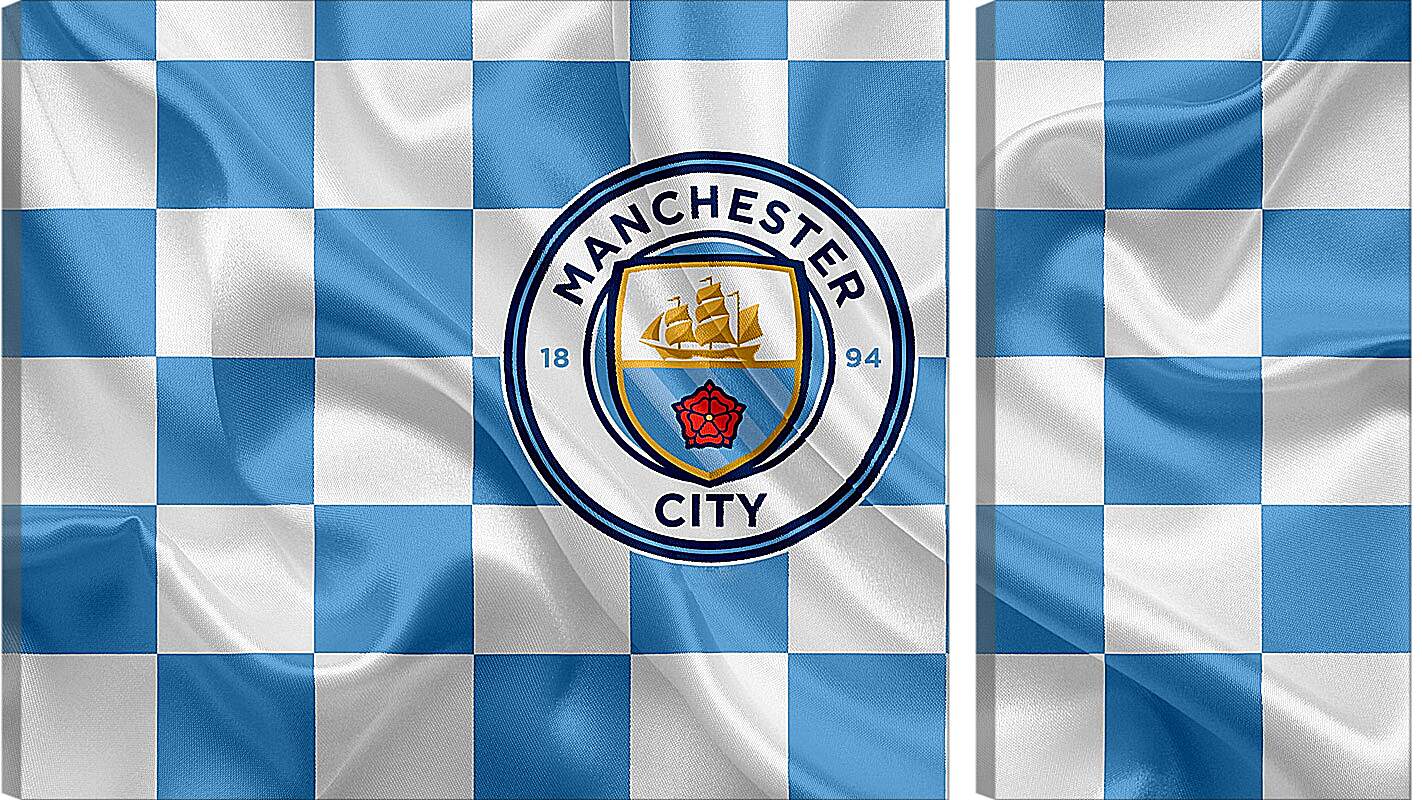 Модульная картина - Эмблема Манчестер Сити. Manchester City.