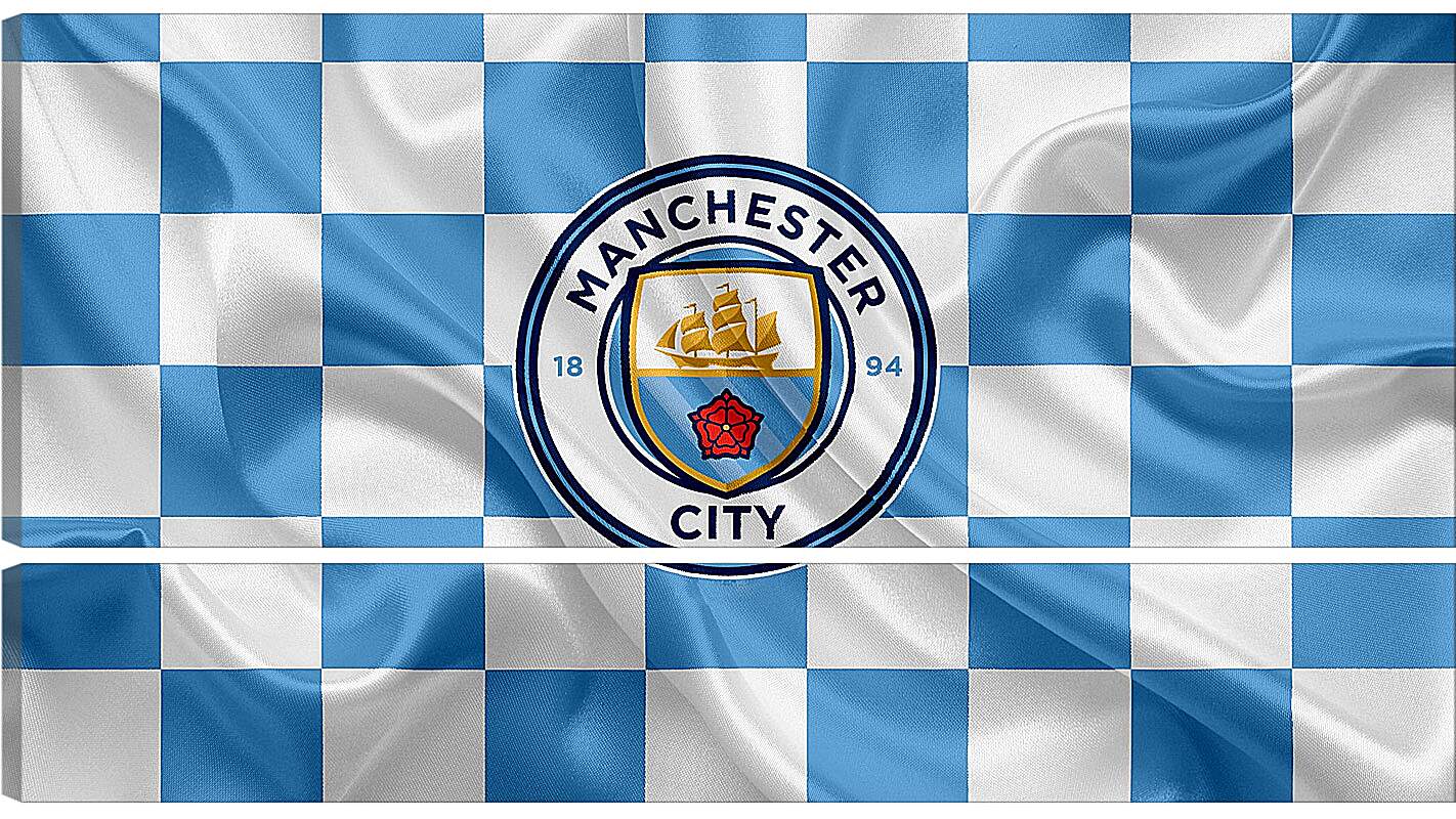 Модульная картина - Эмблема Манчестер Сити. Manchester City.
