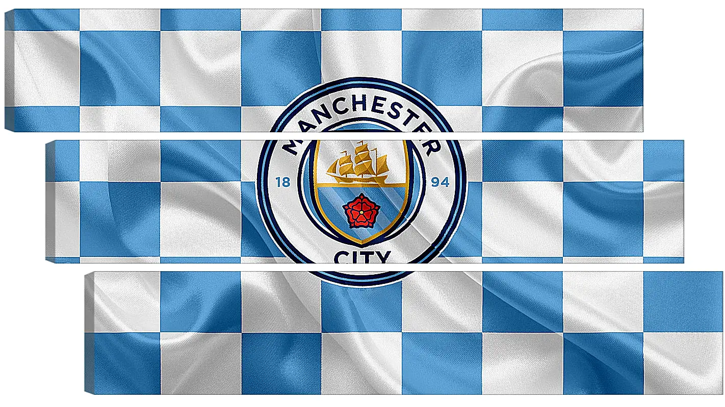 Модульная картина - Эмблема Манчестер Сити. Manchester City.