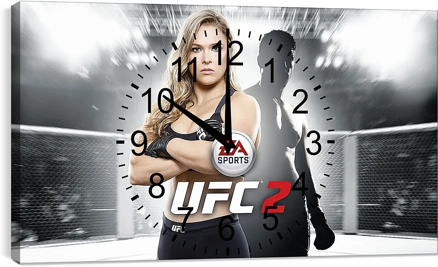 Часы картина - UFC. Ронда Роузи. EA Sports