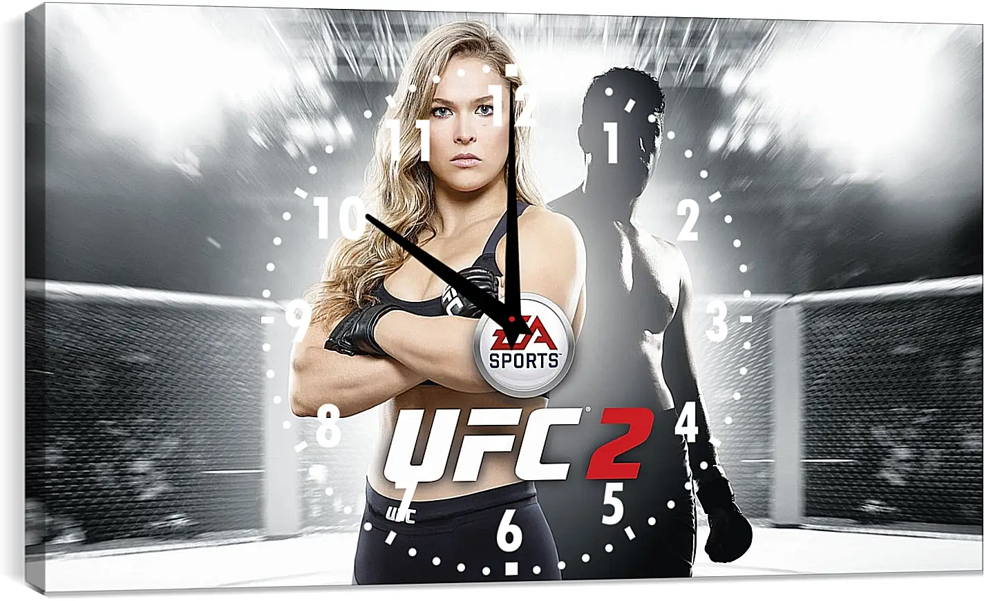 Часы картина - UFC. Ронда Роузи. EA Sports