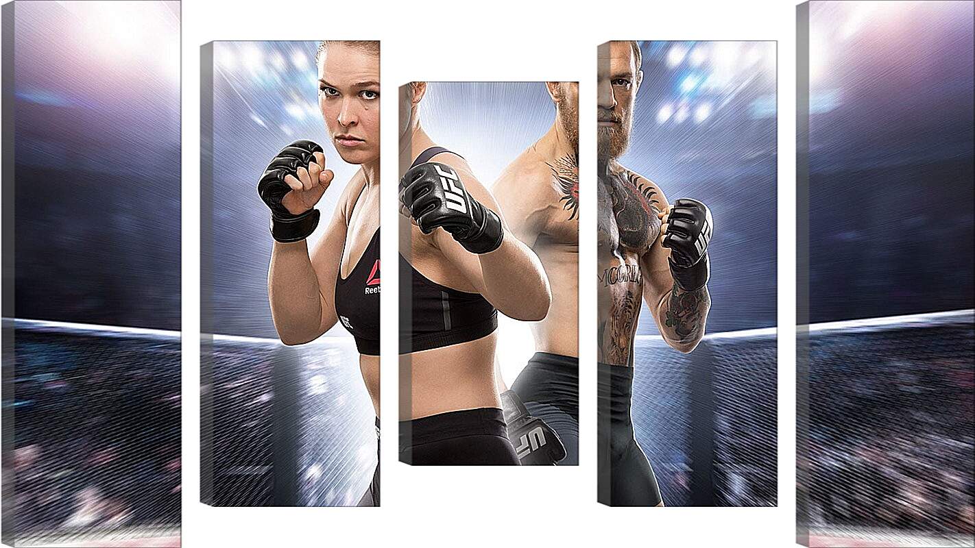 Модульная картина - UFC. Ронда Роузи и Конор МакГрегор