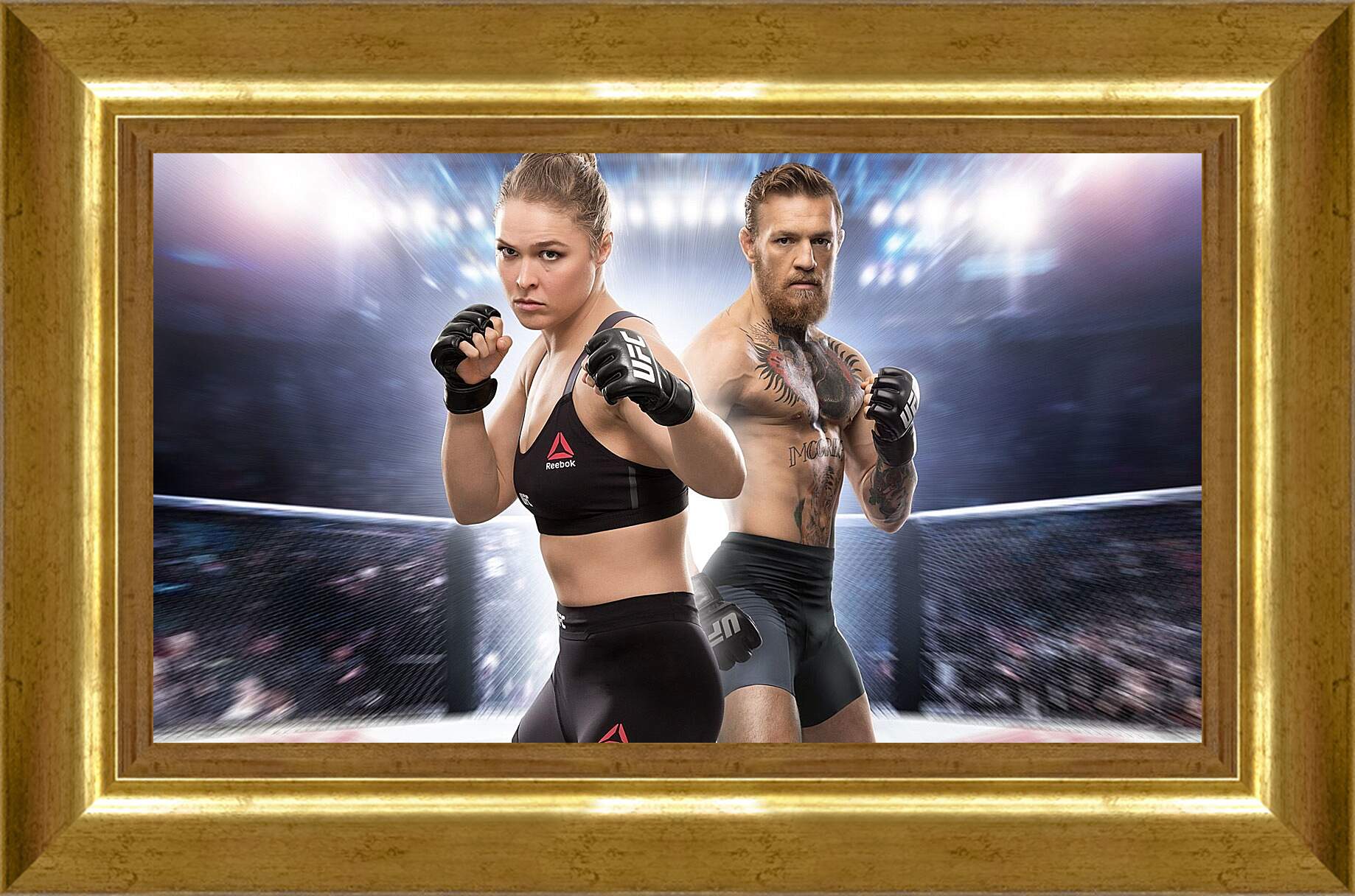 Картина в раме - UFC. Ронда Роузи и Конор МакГрегор