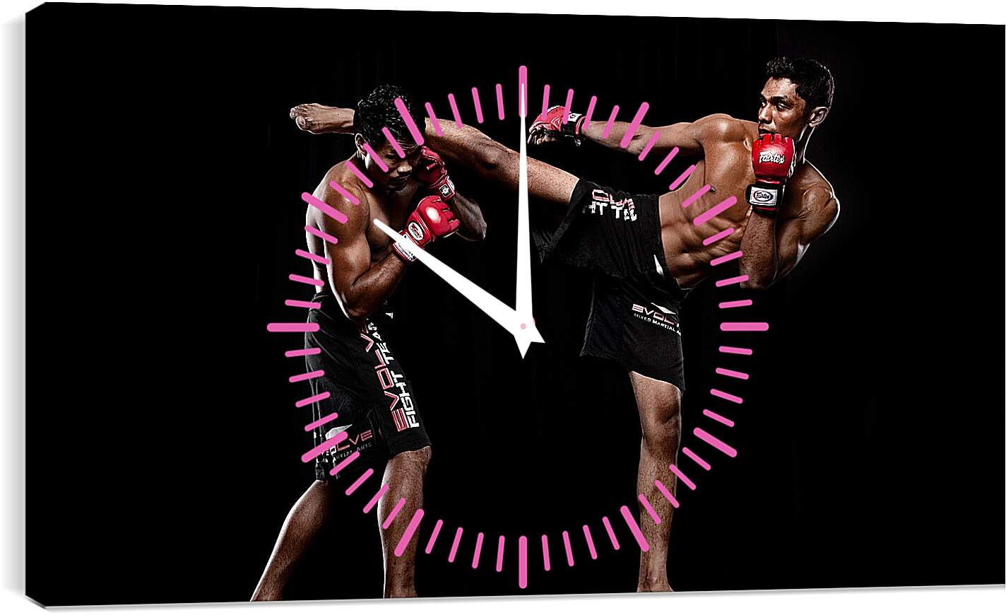 Часы картина - UFC. MMA. Удар ногой.