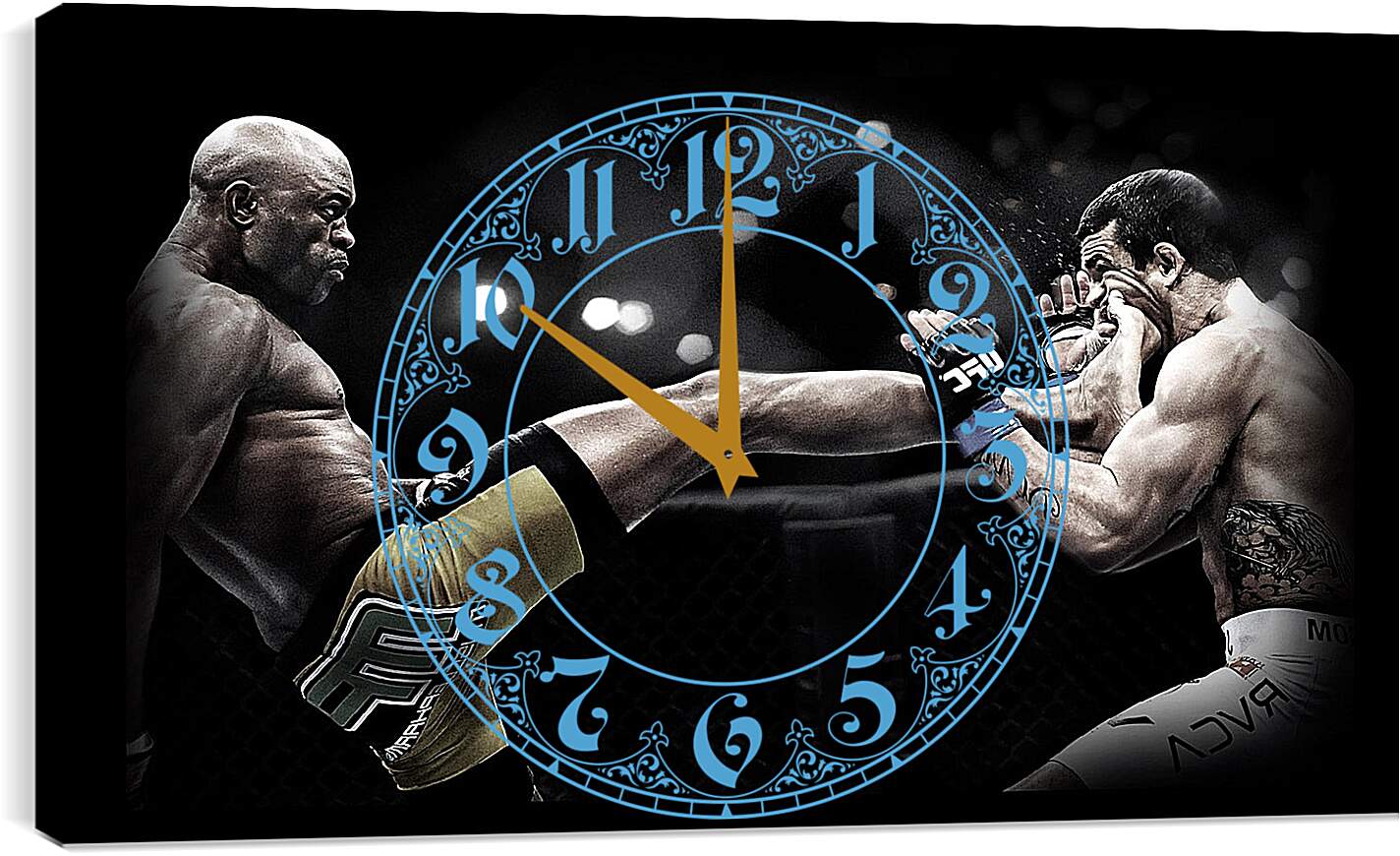 Часы картина - UFC. MMA. Андерсон Сильва.