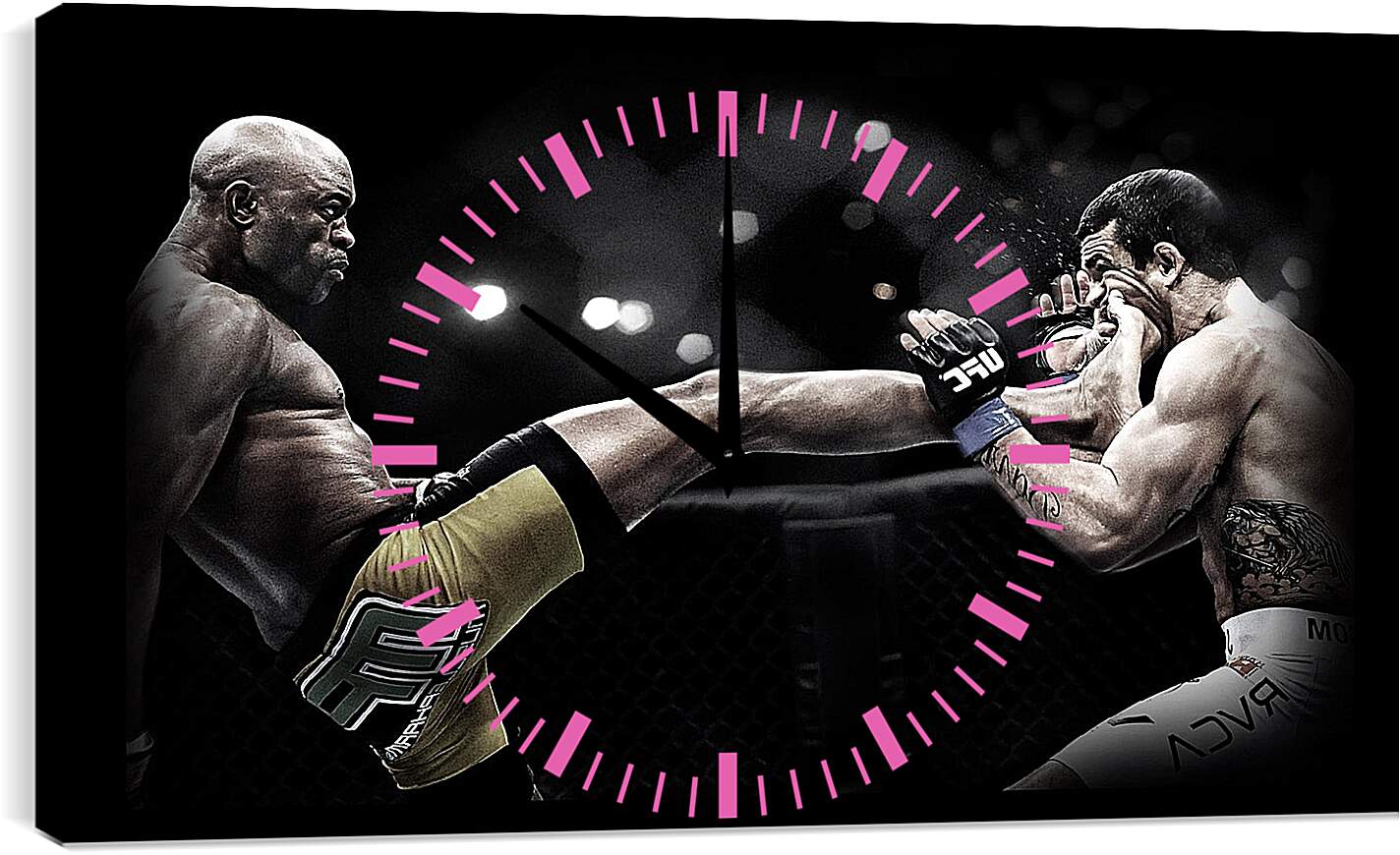Часы картина - UFC. MMA. Андерсон Сильва.