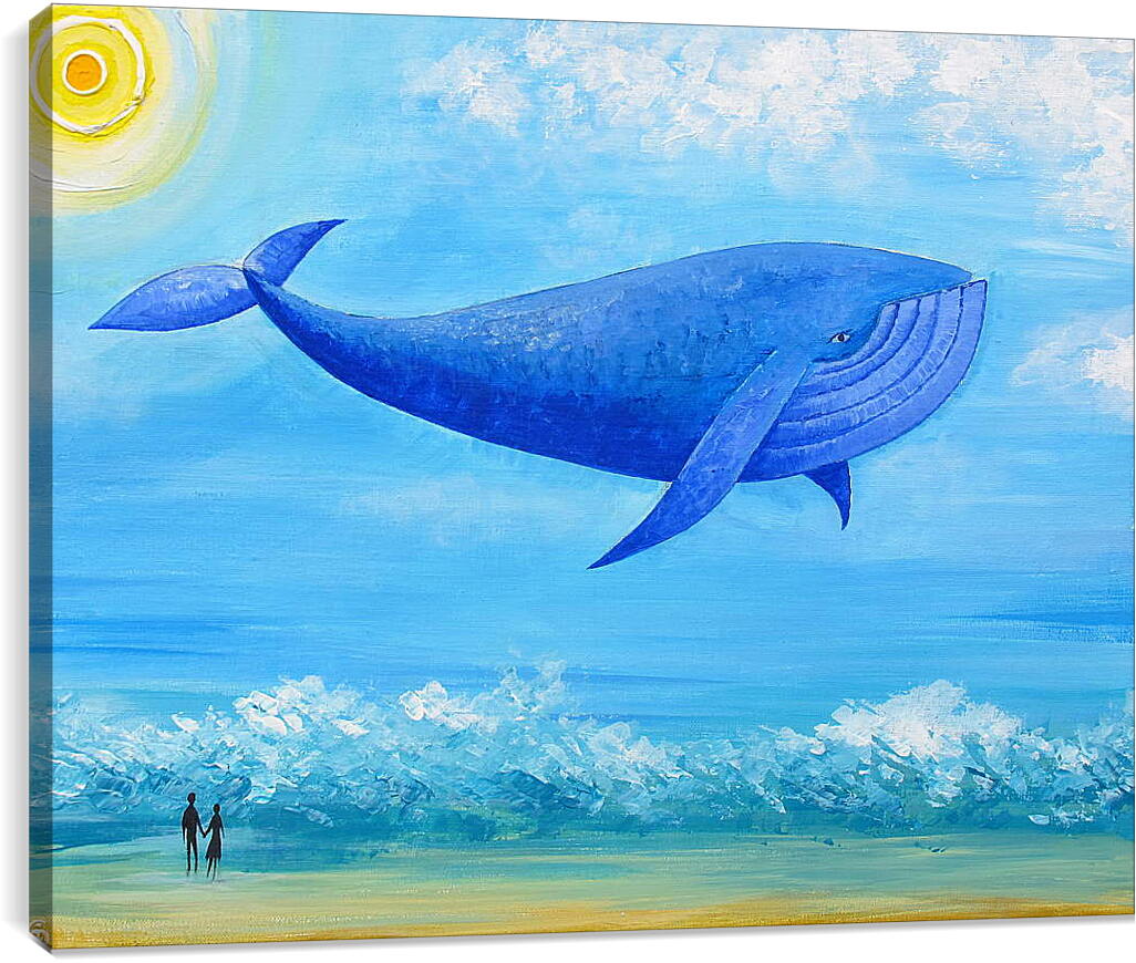 Постер и плакат - Синий кит мечты