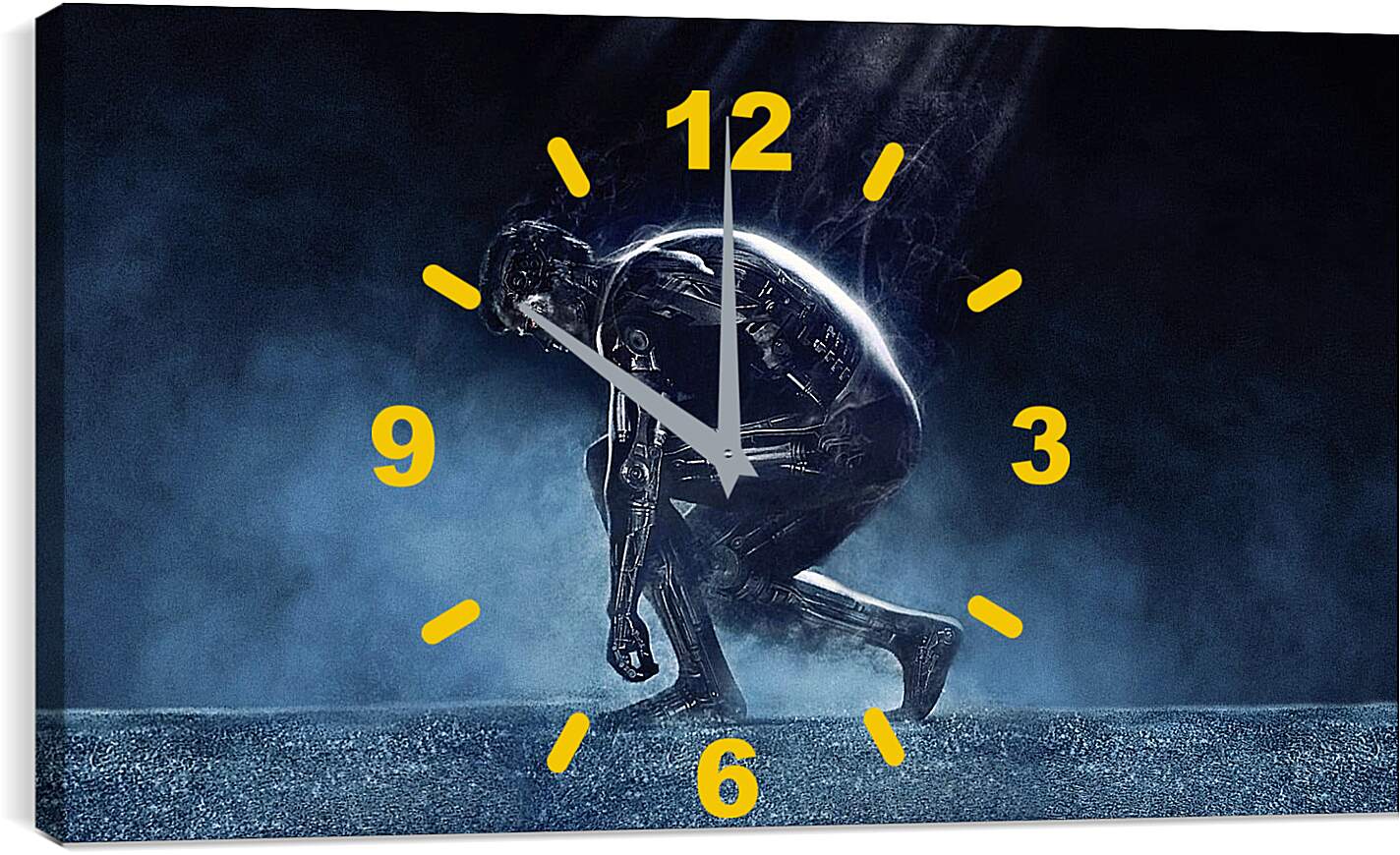 Часы картина - Арнольд Шварценеггер в позе. Терминатор