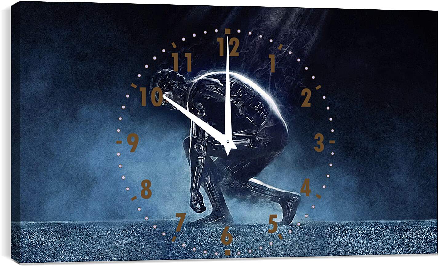 Часы картина - Арнольд Шварценеггер в позе. Терминатор