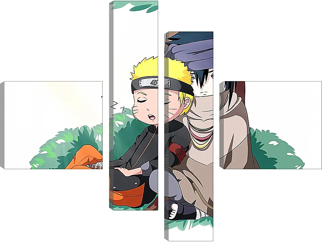 Модульная картина - Naruto and Saske