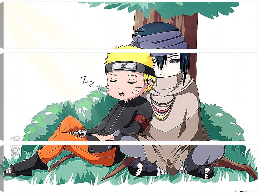 Модульная картина - Naruto and Saske