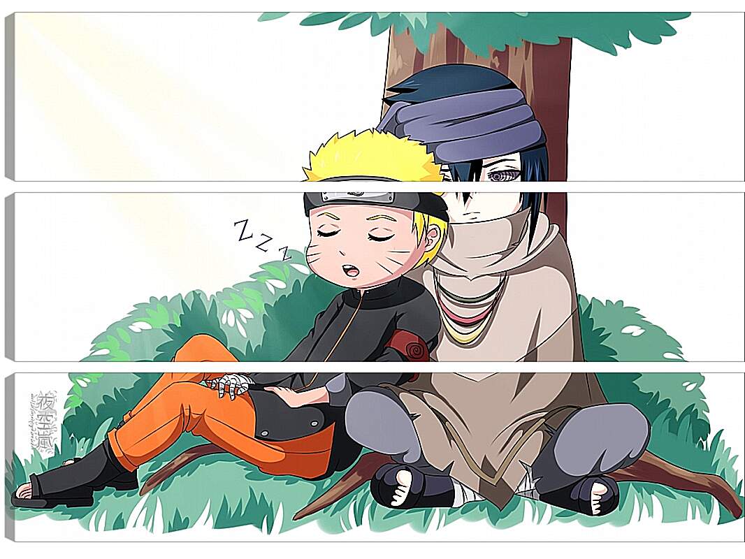 Модульная картина - Naruto and Saske