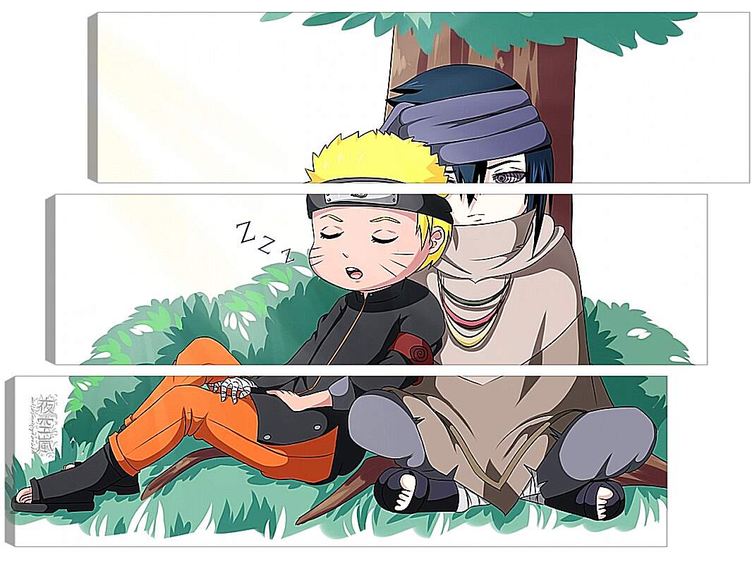 Модульная картина - Naruto and Saske