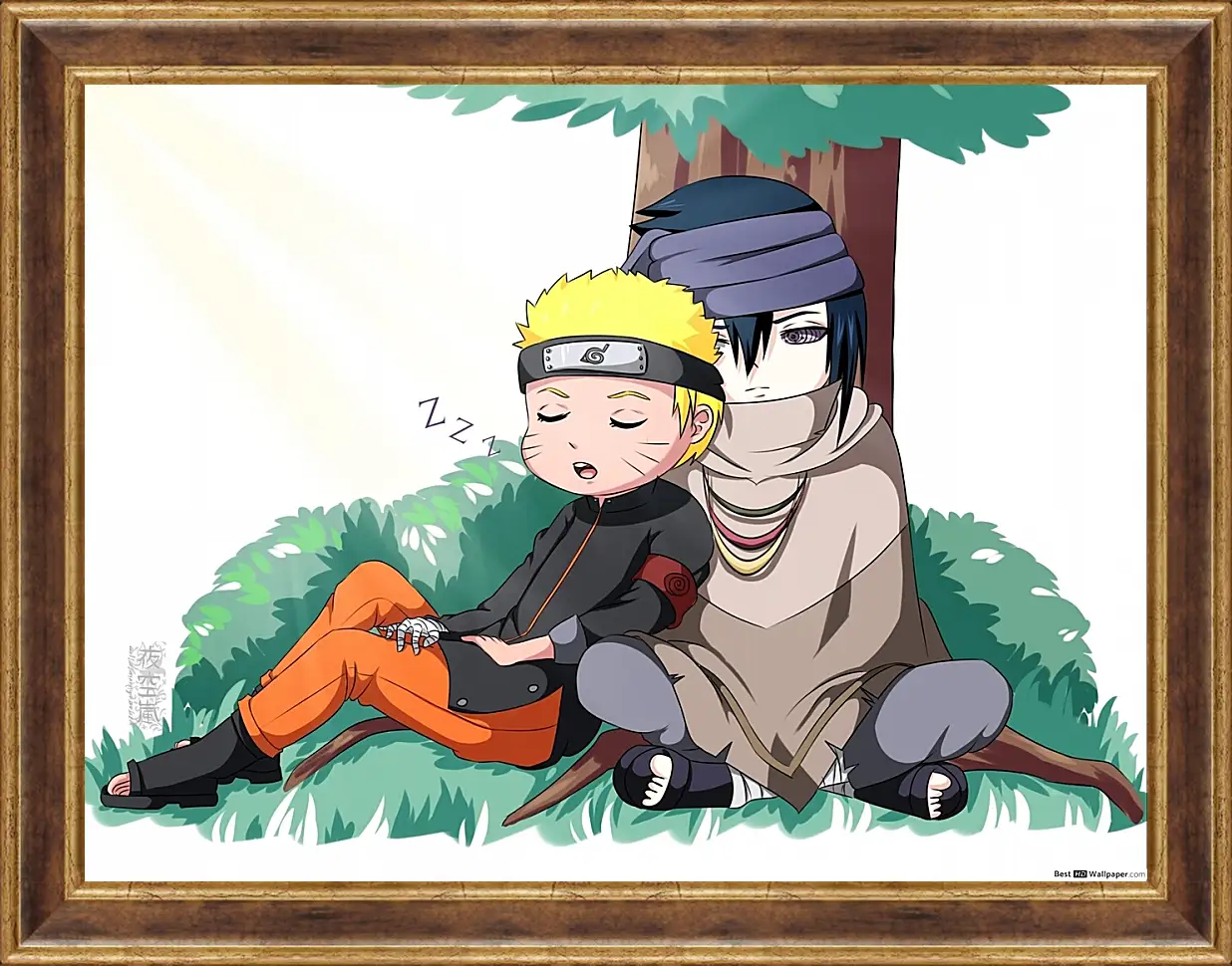 Картина в раме - Naruto and Saske