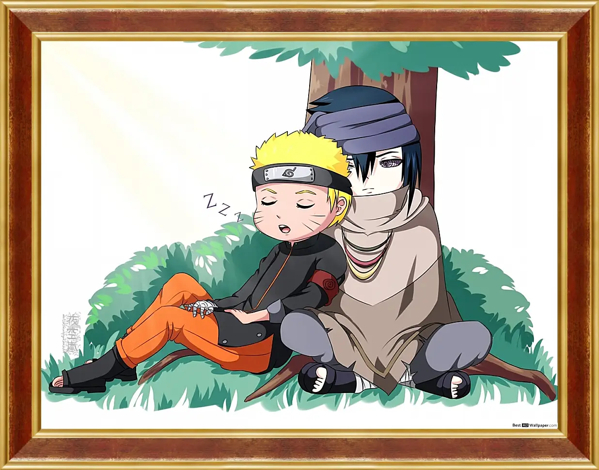 Картина в раме - Naruto and Saske