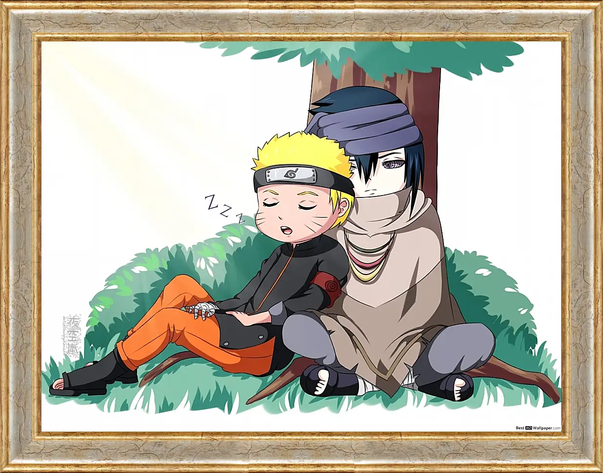 Картина в раме - Naruto and Saske