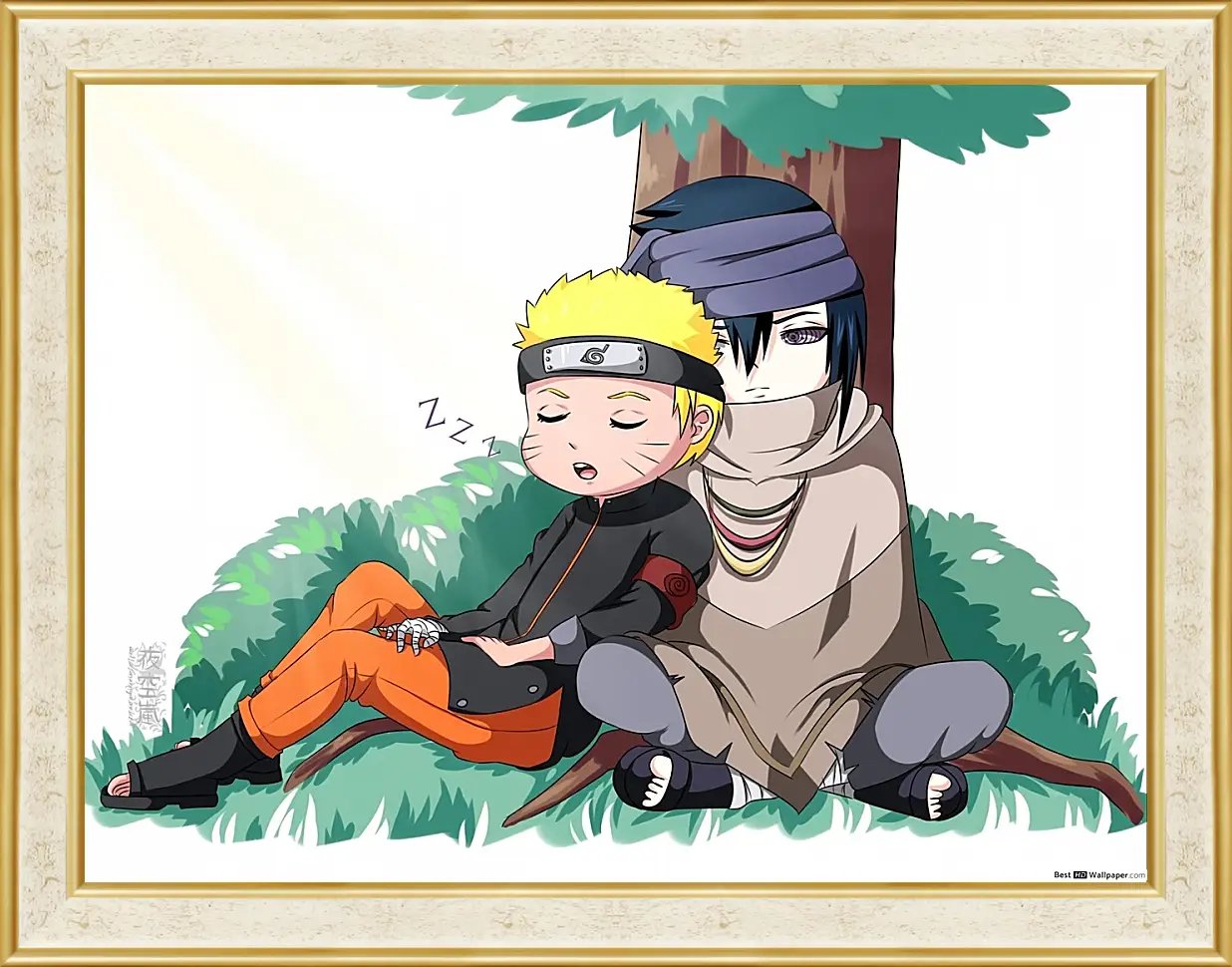 Картина в раме - Naruto and Saske