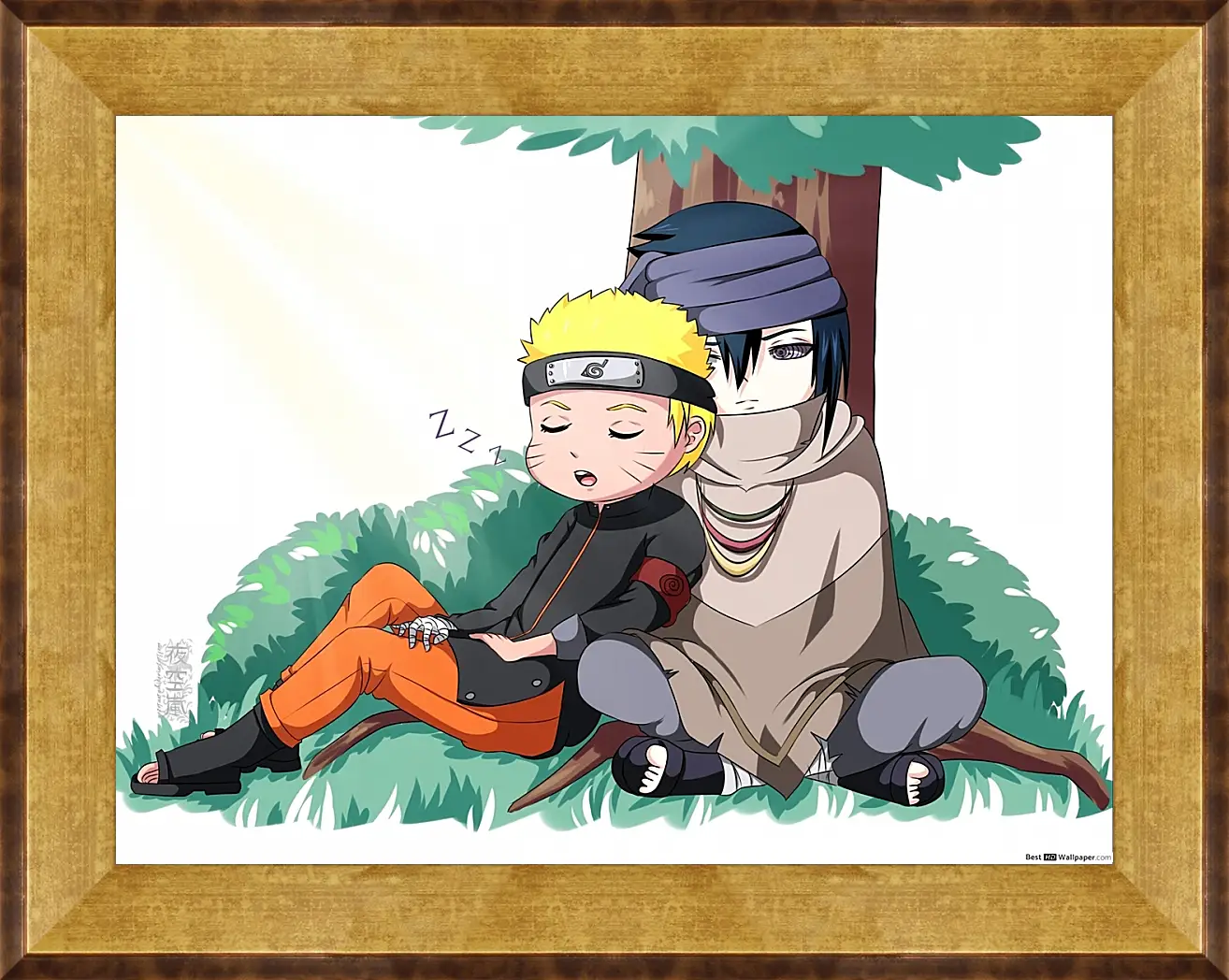 Картина в раме - Naruto and Saske