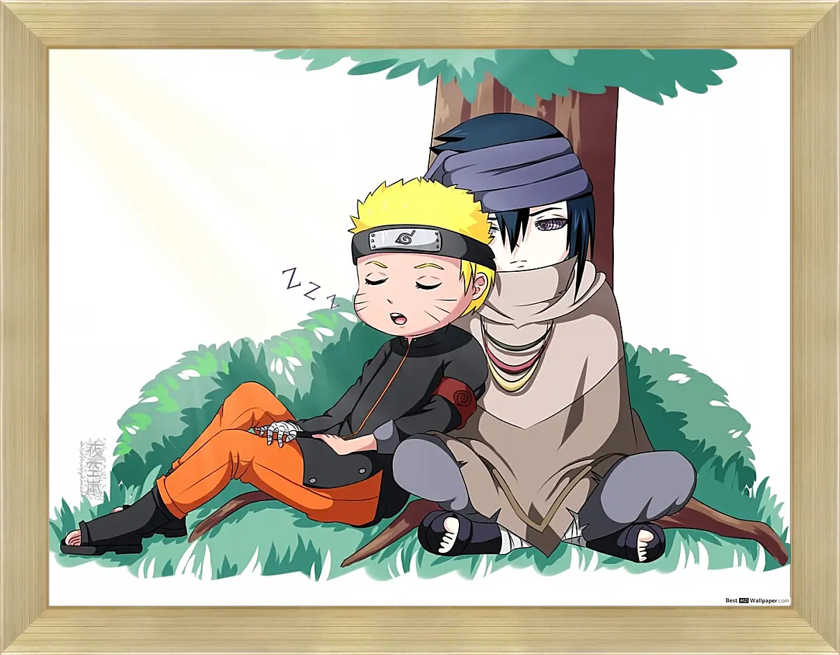 Картина в раме - Naruto and Saske