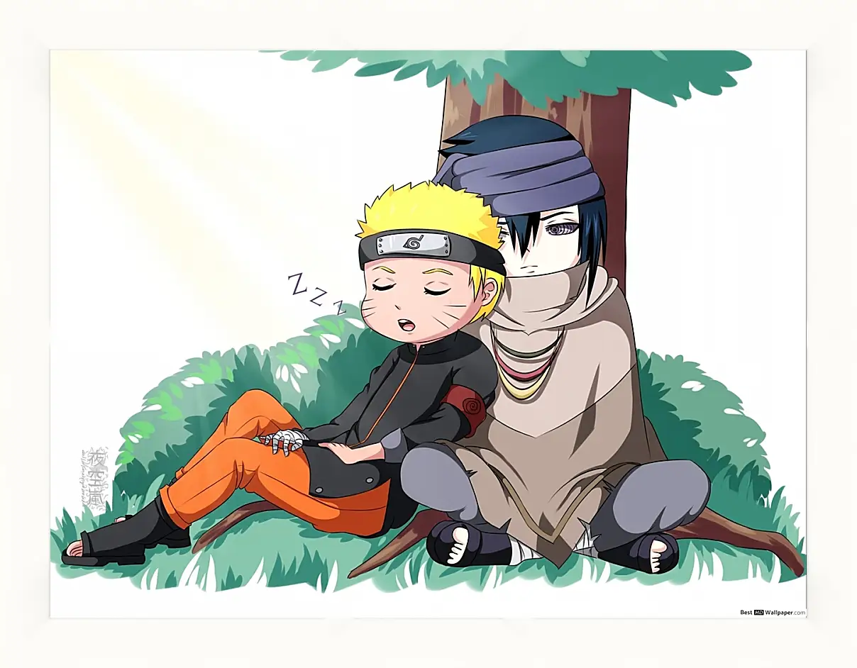 Картина в раме - Naruto and Saske