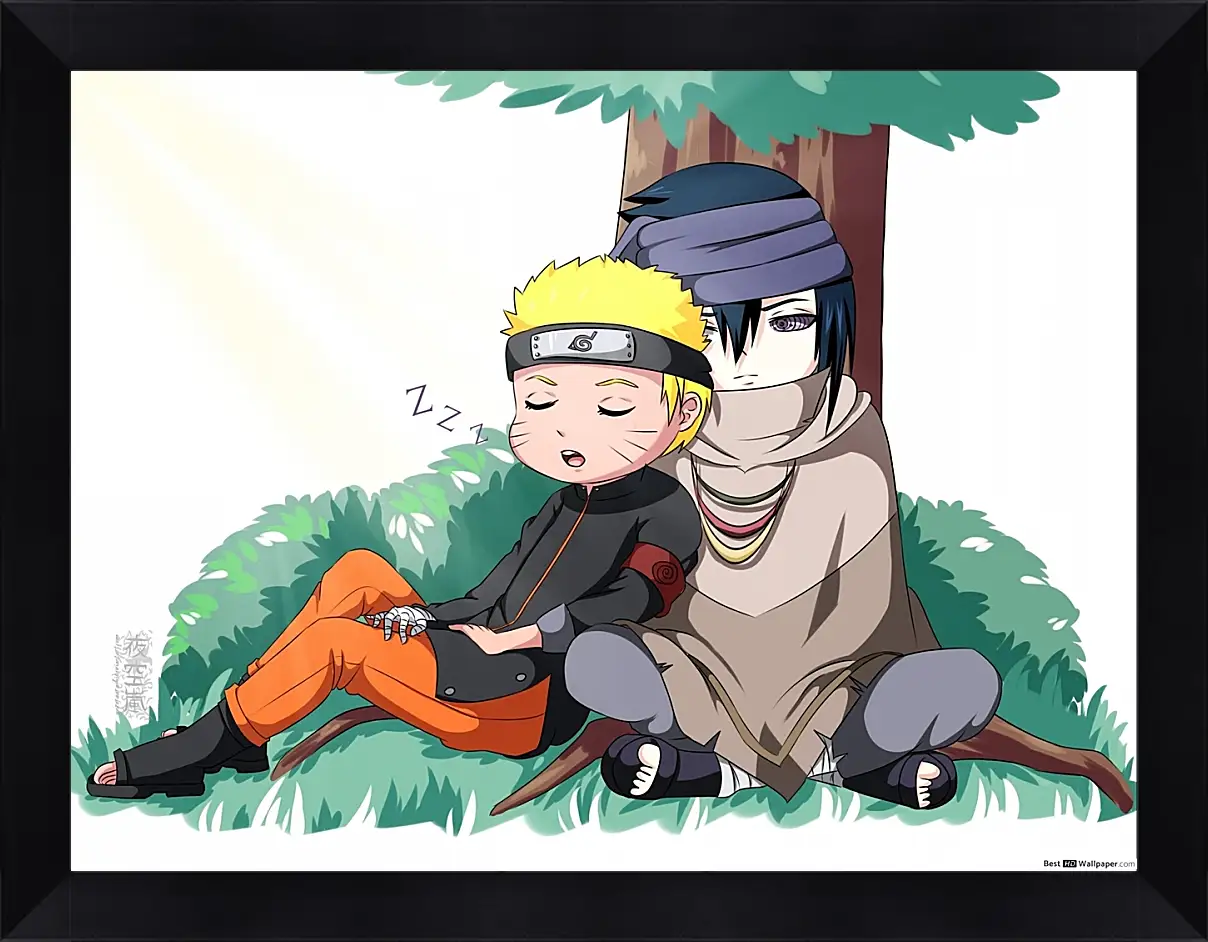 Картина в раме - Naruto and Saske